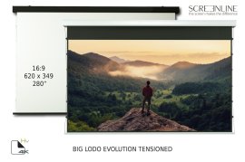 Ecran proiectie motorizat perete/tavan Screenline BIG LODO EVO TENS Home Vision, 620x349(280”), 16:9, comutator perete