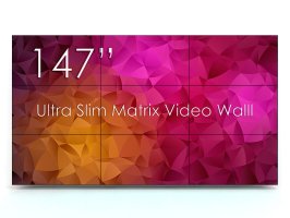 Solutie VideoWALL Vogel's 3x3 cu fixare pe perete, 9 Display-uri SWEDX UMX-49K8 si Controller / Matrice MXB29VM